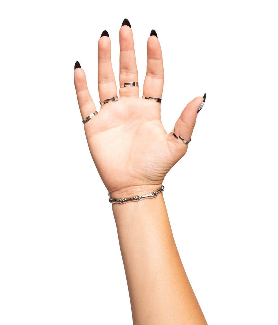 Silver Skeleton Finger Bracelet