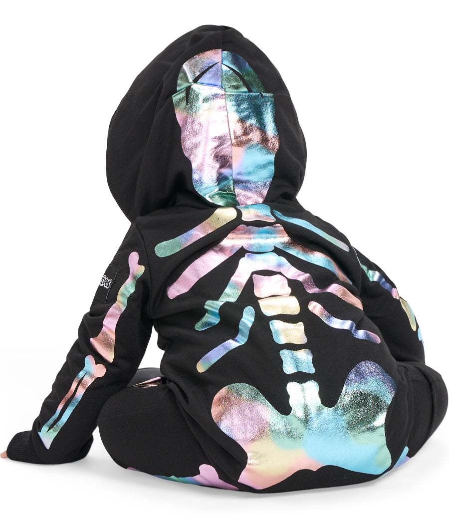 Baby Girl's Iridescent Skeleton Costume