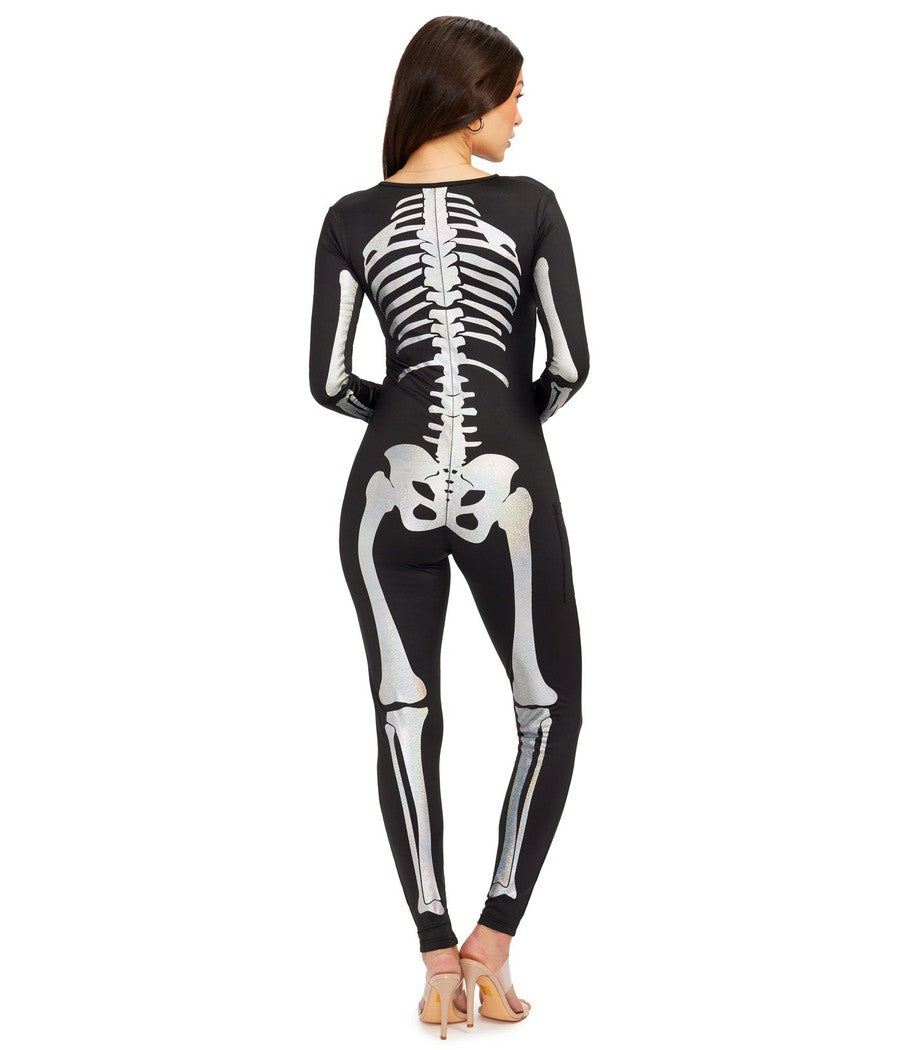 Shimmer Skeleton Bodysuit Costume