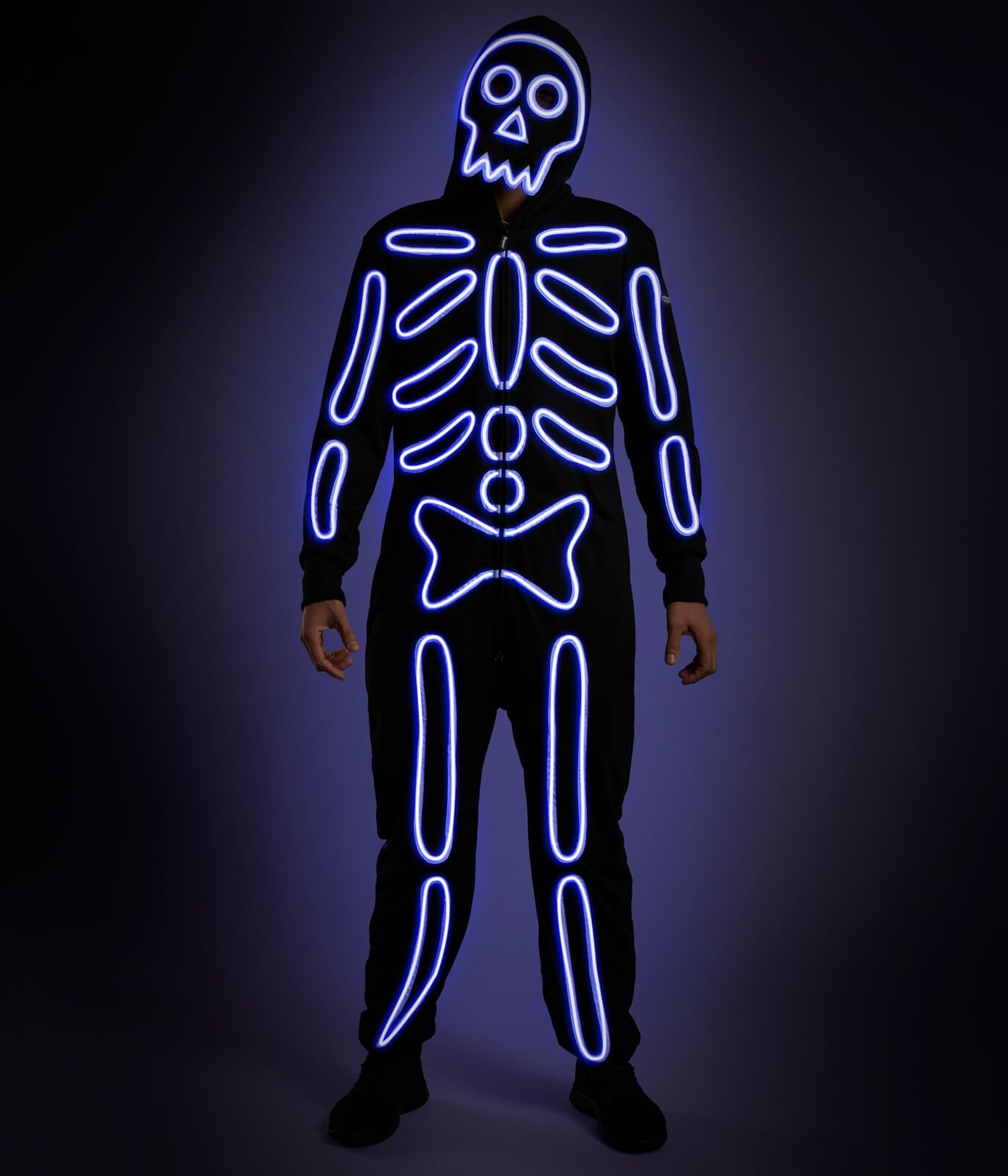 Matching Neon LED Skeleton Couples Costumes