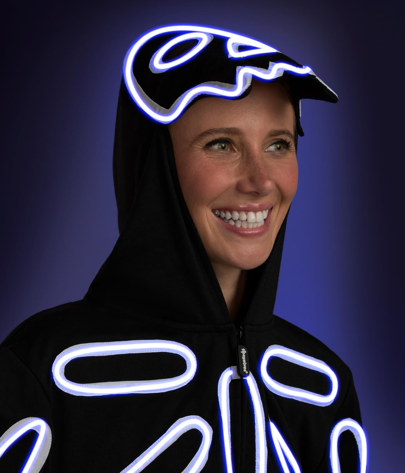 Matching Neon LED Skeleton Couples Costumes