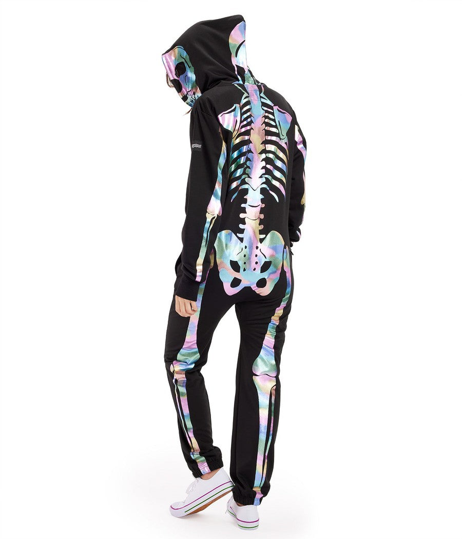 Women's Iridescent Skeleton Costume